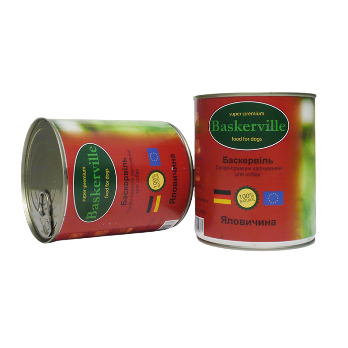 Baskerville Консерви для собак Яловичина 800г