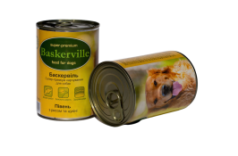 Baskerville Консерви для собак Півень з рисом та цукіні 400г