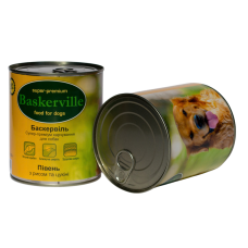 Baskerville Консерви для собак Півень з рисом та цукіні 800г
