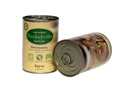 Baskerville Корм для котів Курча з рисом 400г