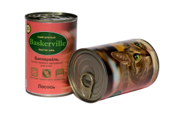Baskerville Корм для котів Лосось 400г
