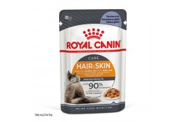 ROYAL CANIN HAIR & SKIN CARE IN JELLY вологий корм для шкіри та шерсті котів  в желе 85г*12шт