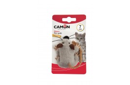 CAMON игрушка для кошек "Мышь с хвостом веревкой" 7 см