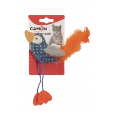 CAMON игрушка для кошек "Птичка с перьями и кошачьей мятой" 11 см
