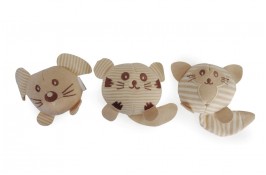 CAMON игрушка для кошек "Мышь\кот\собака с колокольчиком и кошачьей мятой" 7 см