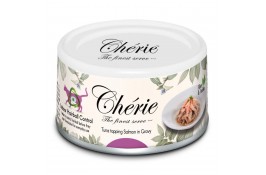 Cherie Hairball Control Tuna & Salmon вологий корм для котів з тунцем та лососем у соусі 80г