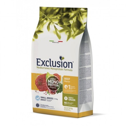 Exclusion Noble Grain Dog Adult Beef Small Breed сухий корм для собак малих порід з яловичиною 0,5 кг