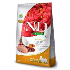 Farmina N&D Quinoa Skin & Coat Adult сухий корм для собак малих порід при харчовій алергії з перепілкою і кіноа 2,5 кг
