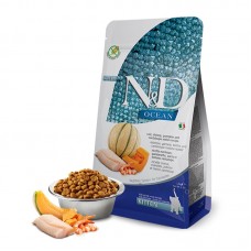 Farmina N&D Grain Free Ocean Kitten Cod, Shrimp, Pumpkin & Melon сухий корм для кошенят з тріскою та динею 0,3 кг