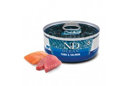 Farmina N&D Ocean Grain Free Cat Adult Tuna & Salmon вологий корм для котів з тунцем і лососем 70 г 