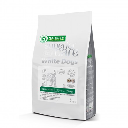 Nature's Protection Superior Care White Dogs Insect All Sizes and Life Stages для собак с белой шерстью 4 кг