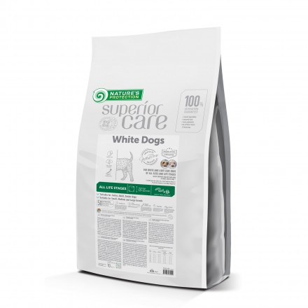 Nature's Protection Superior Care White Dogs Insect All Sizes and Life Stages для собак с белой шерстью 10 кг