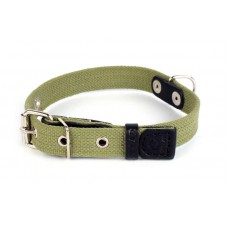 Collar брезентовый ошейник со светоотражающей нитью для собак M