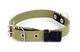 Collar брезентовый ошейник со светоотражающей нитью для собак M