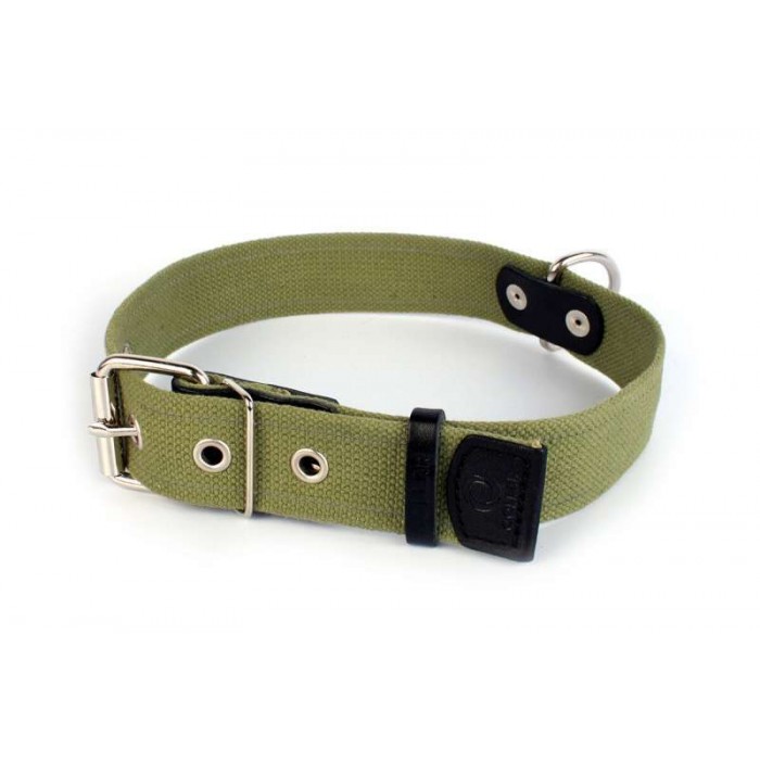 Collar брезентовый ошейник со светоотражающей нитью для собак XL