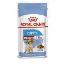 ROYAL CANIN MEDIUM PUPPY вологий корм для цуценят середніх порід у соусі 140г 