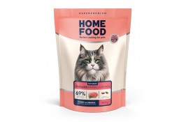Home Food Cat Adult Hairball Control cухий корм для виведення шерсті у котів "Індичка та ягоди" 0,4 кг