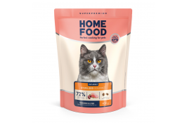 Home Food Cat Adult сухий корм для вибагливих стерилізованих котів "Chicken & Liver" 0,4 кг