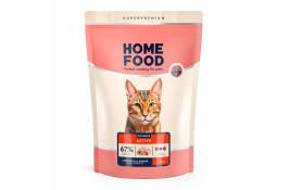 Home Food Cat Adult сухий корм для активних котів "Курочка та креветка" 1,6 кг