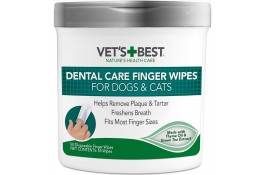 VET'S BEST Dental Care серветки для догляду за ротовою порожниною котів і собак 50 шт