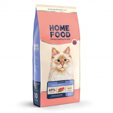 Home Food Cat Adult для стерилізованих котів з чутливим травленням "Ягнятина та лосось" 10 кг