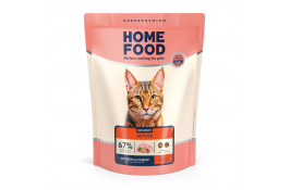 Home Food Cat Adult сухий корм для активних котів "Курочка та креветка" 0,4 кг