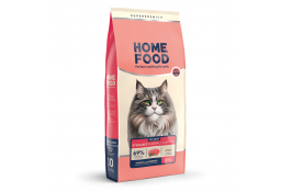 Home Food Cat Adult Hairball Control cухий корм для виведення шерсті у котів "Індичка та ягоди" 10 кг