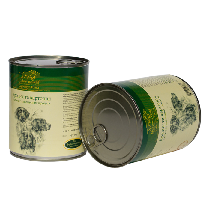 Hubertus Gold Консерви для собак Кролик та картопля 800г