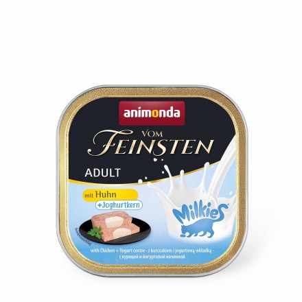 Animonda Vom Feinsten Adult with Chicken + Yoghurt влажный корм centre с курицей и йогуртовым центром для кошек 100 г