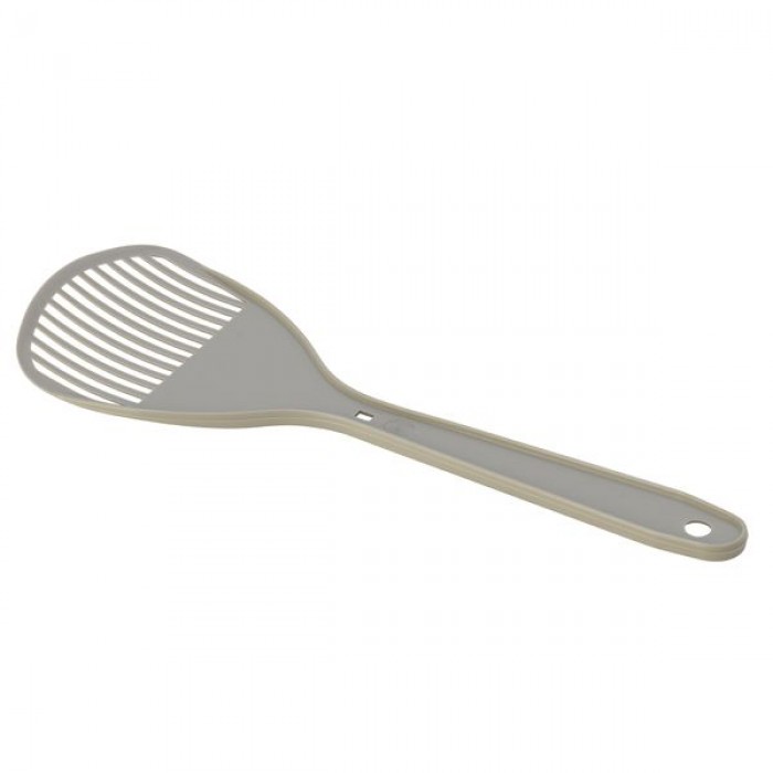 Moderna лопатка с отверстиями для уборки кошачьего туалета (серая)