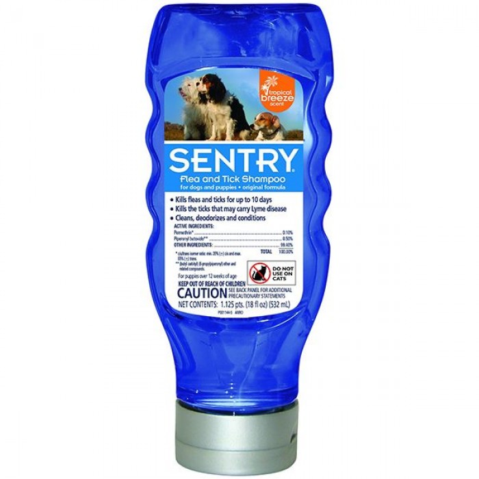 Sentry Tropical Breeze шампунь від бліх та кліщів для собак з ароматом тропічного бризу 532 мл