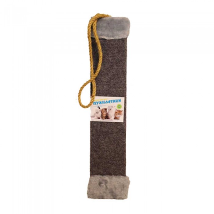 Пухнастики когтеточка для котов доска (джут) серая 50×10 см