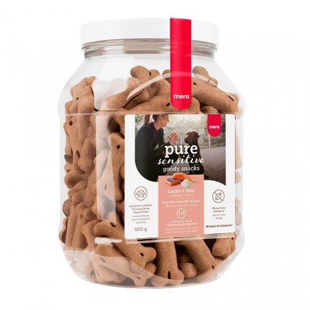 Mera good snacks pure sensitive Lach & Reis лакомства с рисом и лососем 600 г