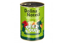 Dolina Noteci Superfood влажный корм для cобак с олениной и уткой 400 г