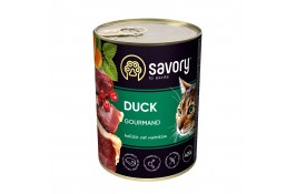 Savory Cat Can Adult для вибагливих котів Качка 400g