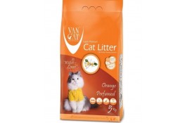 VanCat Orange бентонитовый наполнитель для котов с ароматом цветущего апельсина 5 кг