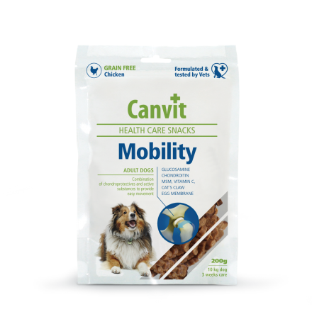 Canvit Mobility напіввологі ласощі з куркою для здоров'я суглобів собак 200 г