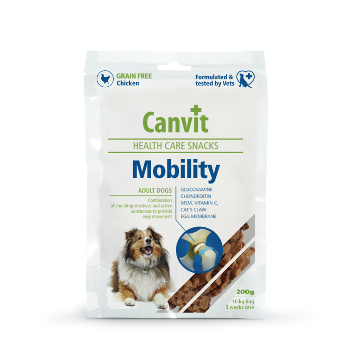 Canvit Mobility полувлажные лакомства с курицей для здоровья суставов собак 200 г