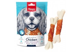 Wanpy Chicken Jerky & Calcium Bone Twists лакомство для собак с курицей и кальцием 100 г