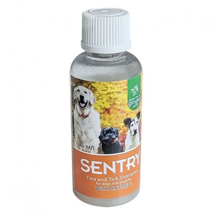 Sentry Oatmeal шампунь от блох и клещей для собак c ароматом гавайского имбиря 45 мл