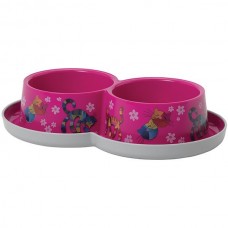 Moderna Double Trendy Dinner Friends Forever двойная миска для котов (розовая) 2х350 мл