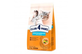 Club 4 Paws Premium Sensitive Digestion Adult Cat Chicken сухой корм для котов с курицей 2 кг