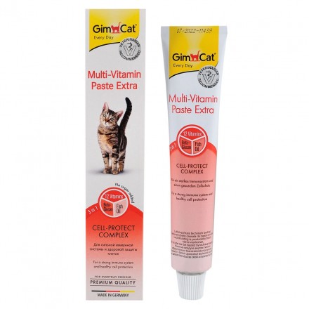 GimCat Multi-Vitamin Paste Extra - мультивітамінна паста для котів, 50гр