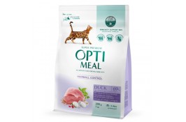 Optimeal Adult Cat Duck Hairball Control сухий корм для котів з качкою 0,2 кг