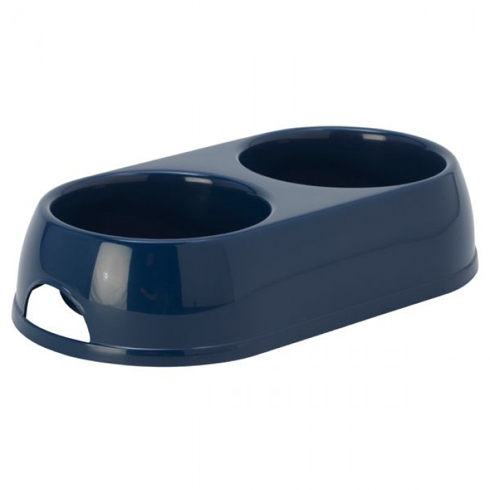 Moderna Eco двойная миска для собак и котов (черничная) 2х570 мл