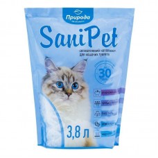 SANI PET силикагелевый наполнитель для котов без аромата 3,8л