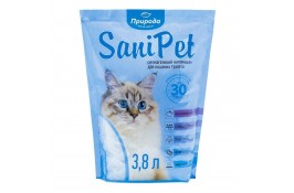 SANI PET силикагелевый наполнитель для котов без аромата 3,8л