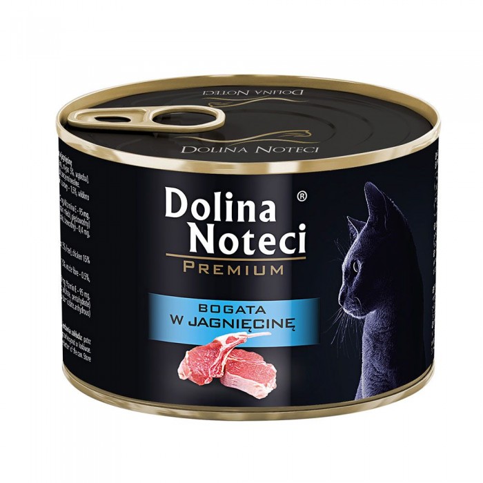 Dolina Noteci Premium влажный корм с ягненком для кошек 185 г