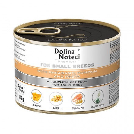 Dolina Noteci Premium влажный корм с фазаном, тыквой и лапшой 185 г