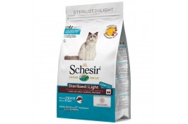 SCHESIR CAT STERILIZED & LIGHT сухой корм для кастрированных и стерелизованных котов с рыбой 1,5 кг